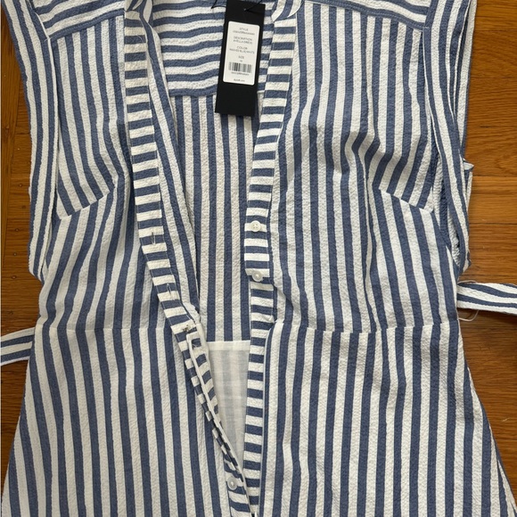Avella Blue and White Striped Dress - Veronica Beard - Picture 14 of 15